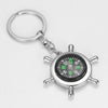 Wheel Ruder Compass Keychain